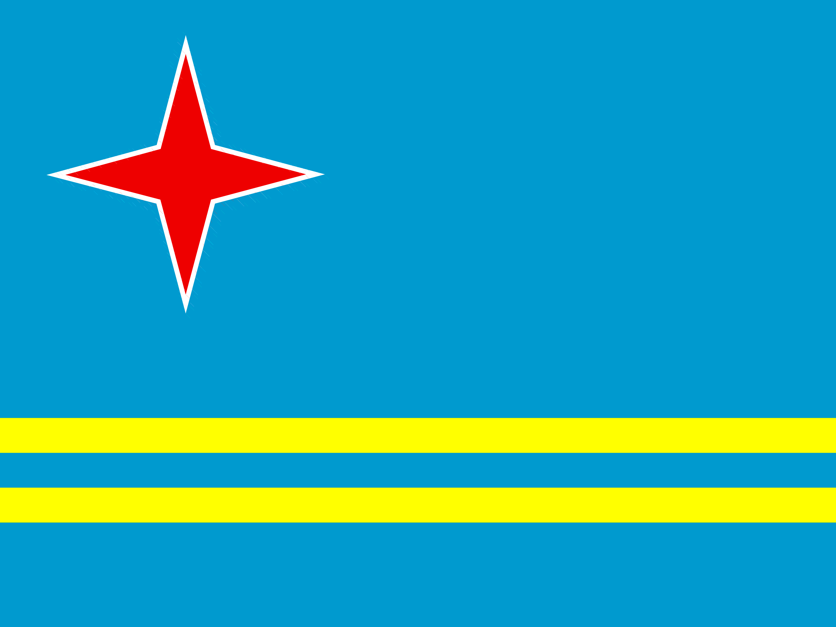Flagge von Aruba