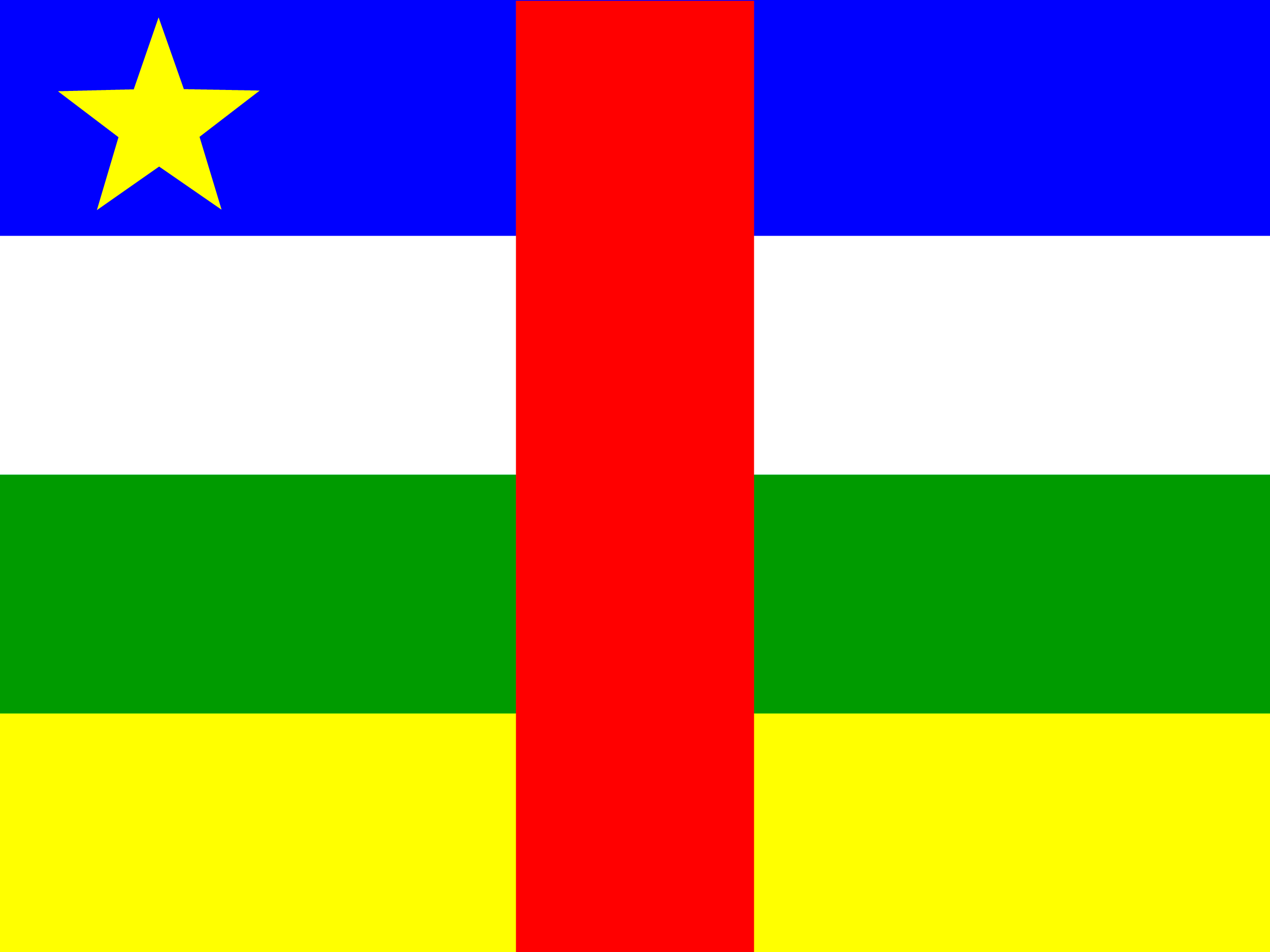 Flagge von Zentralafrikanische Republik