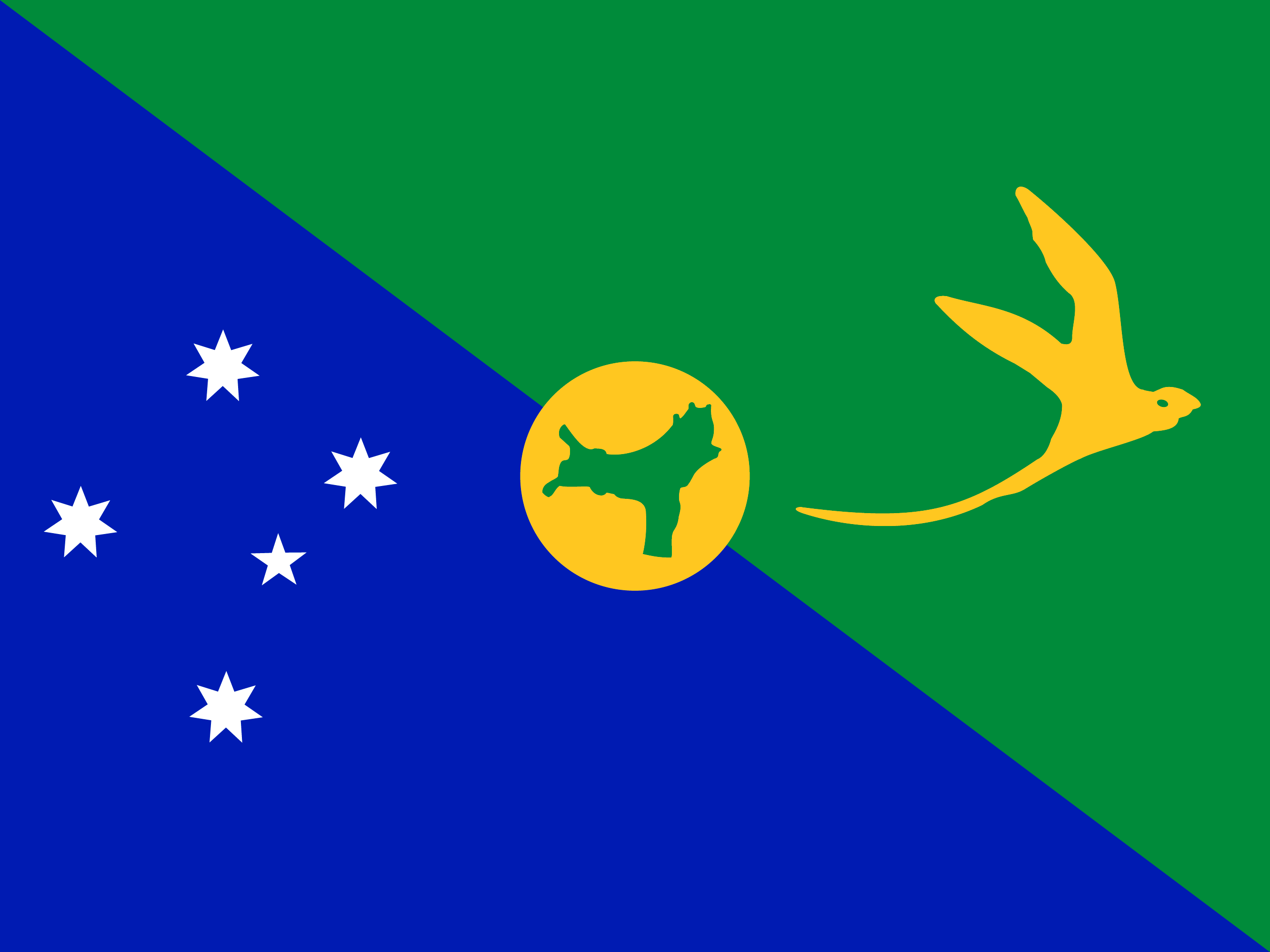 Flagge von Weihnachtsinsel