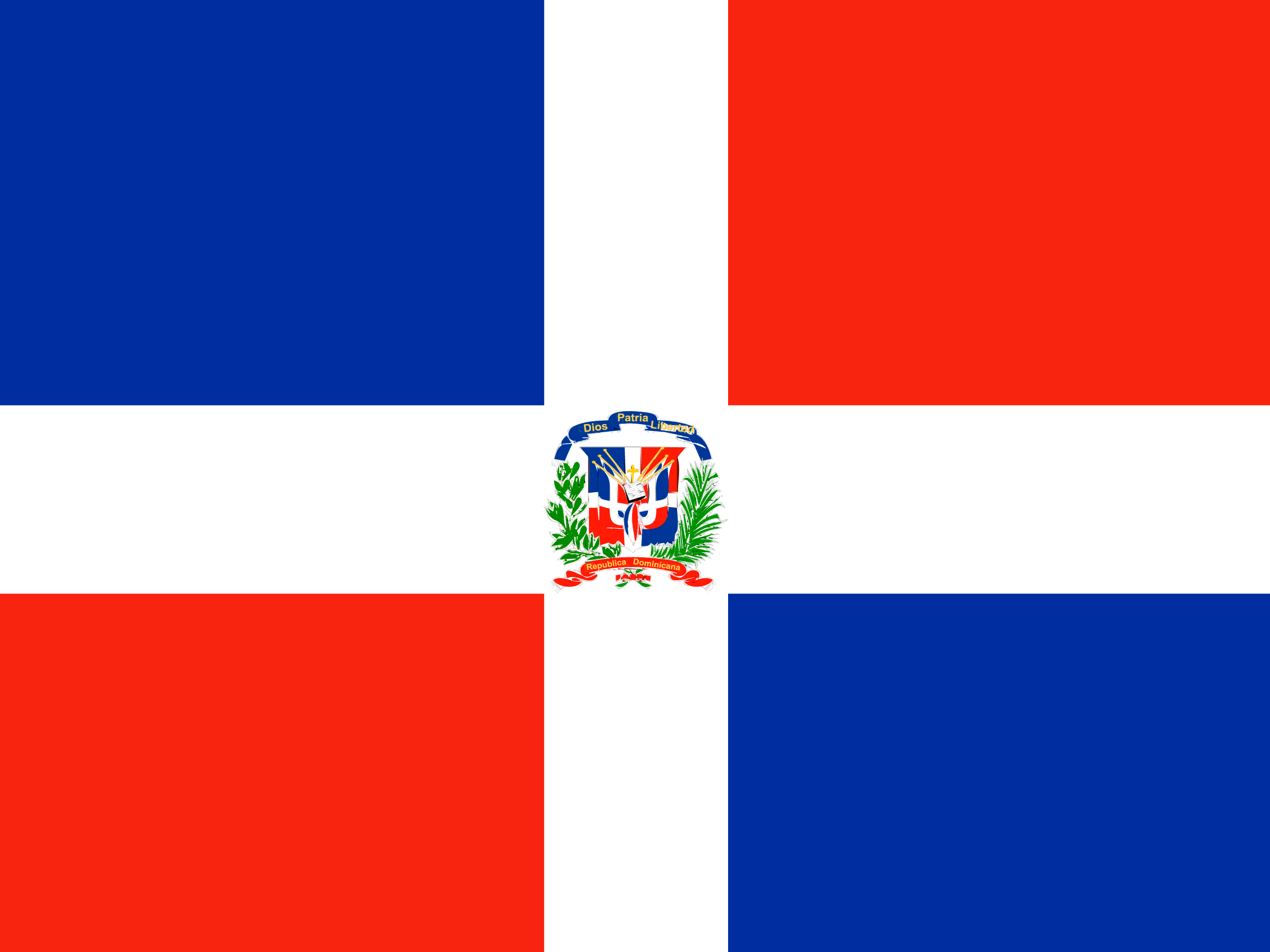 Flagge von Dominikanische Republik