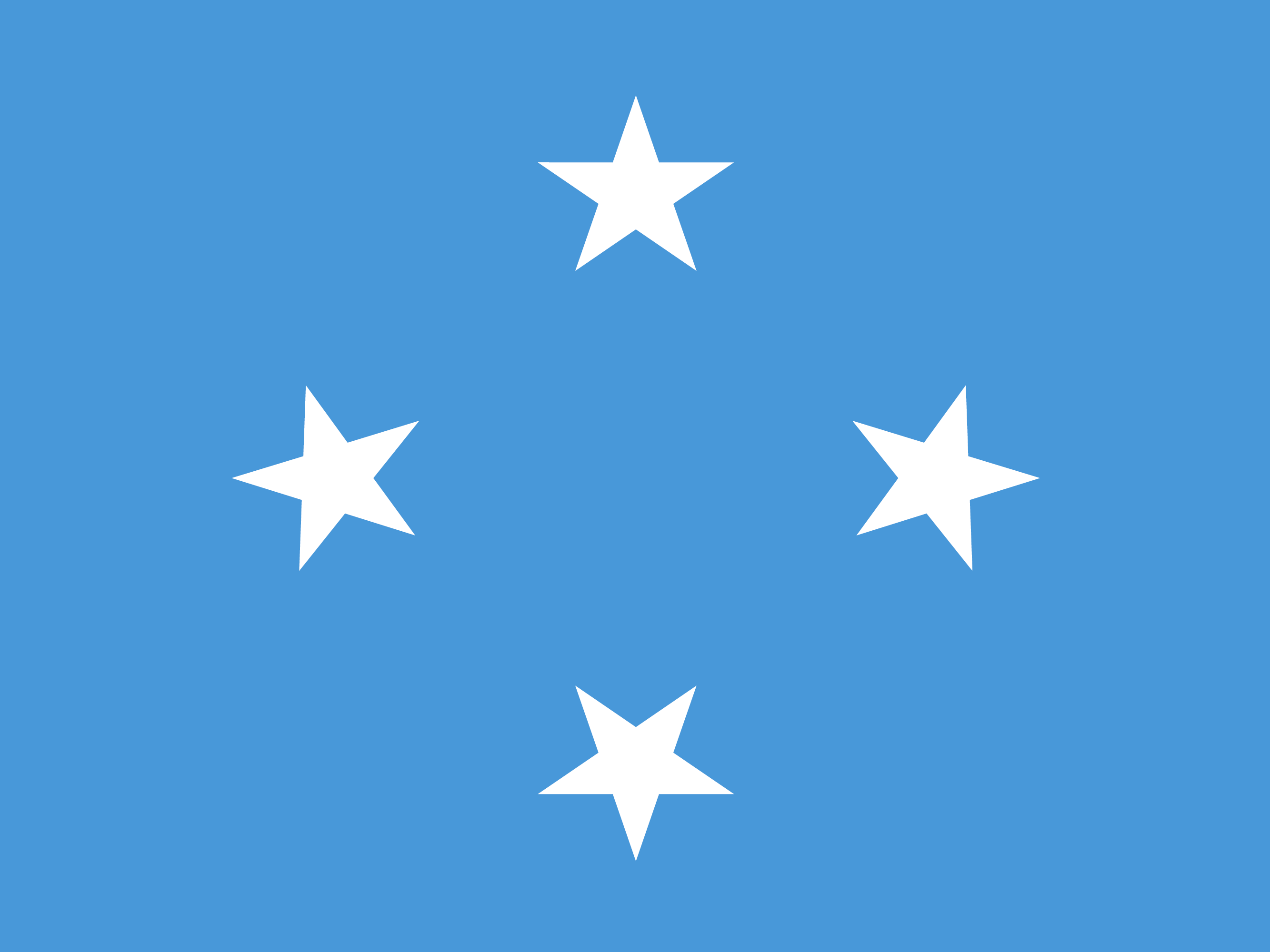 Flagge von Föderierte Staaten von Mikronesien
