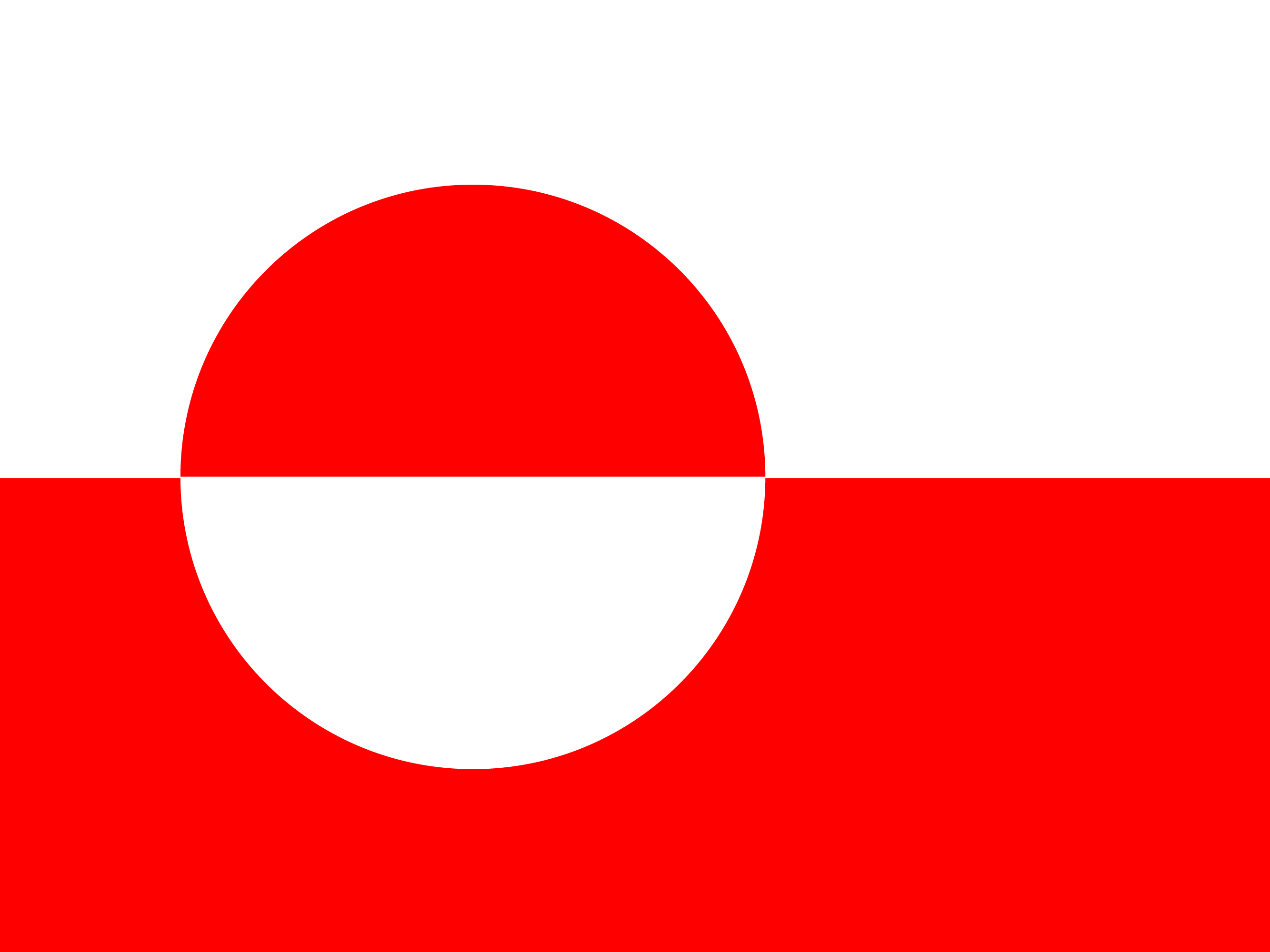 Flagge von Grönland