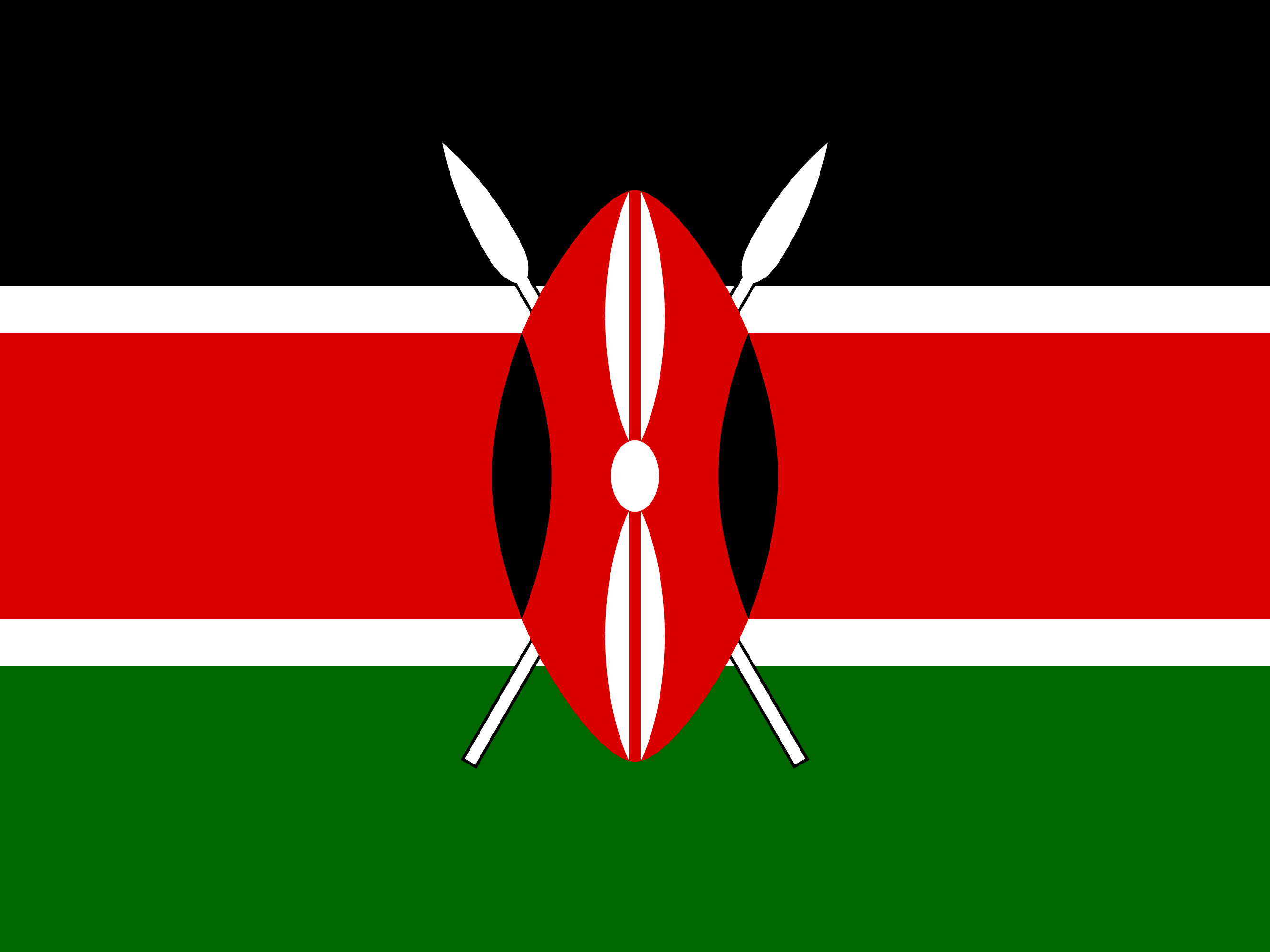 Flagge von Kenia