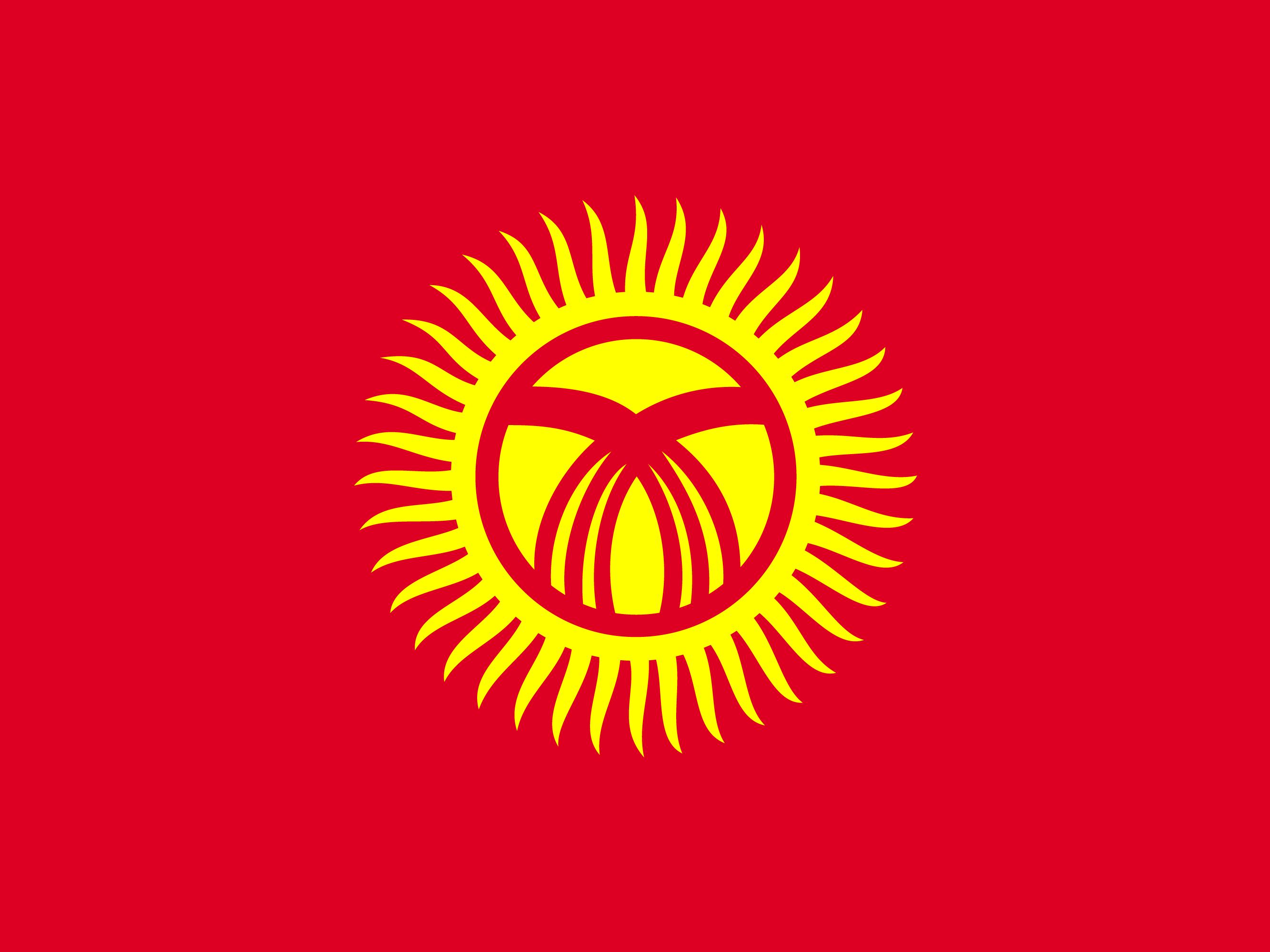 Flagge von Kirgisistan