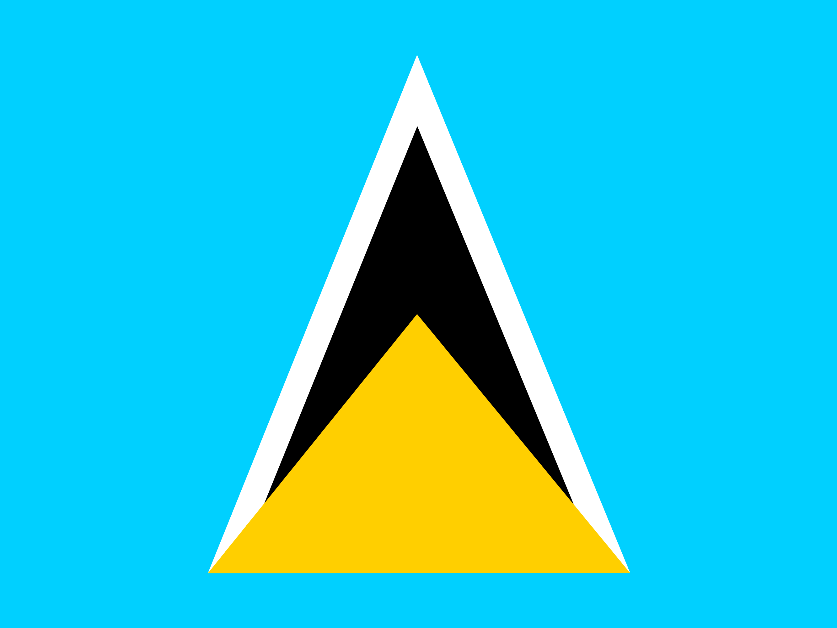 Flagge von St. Lucia