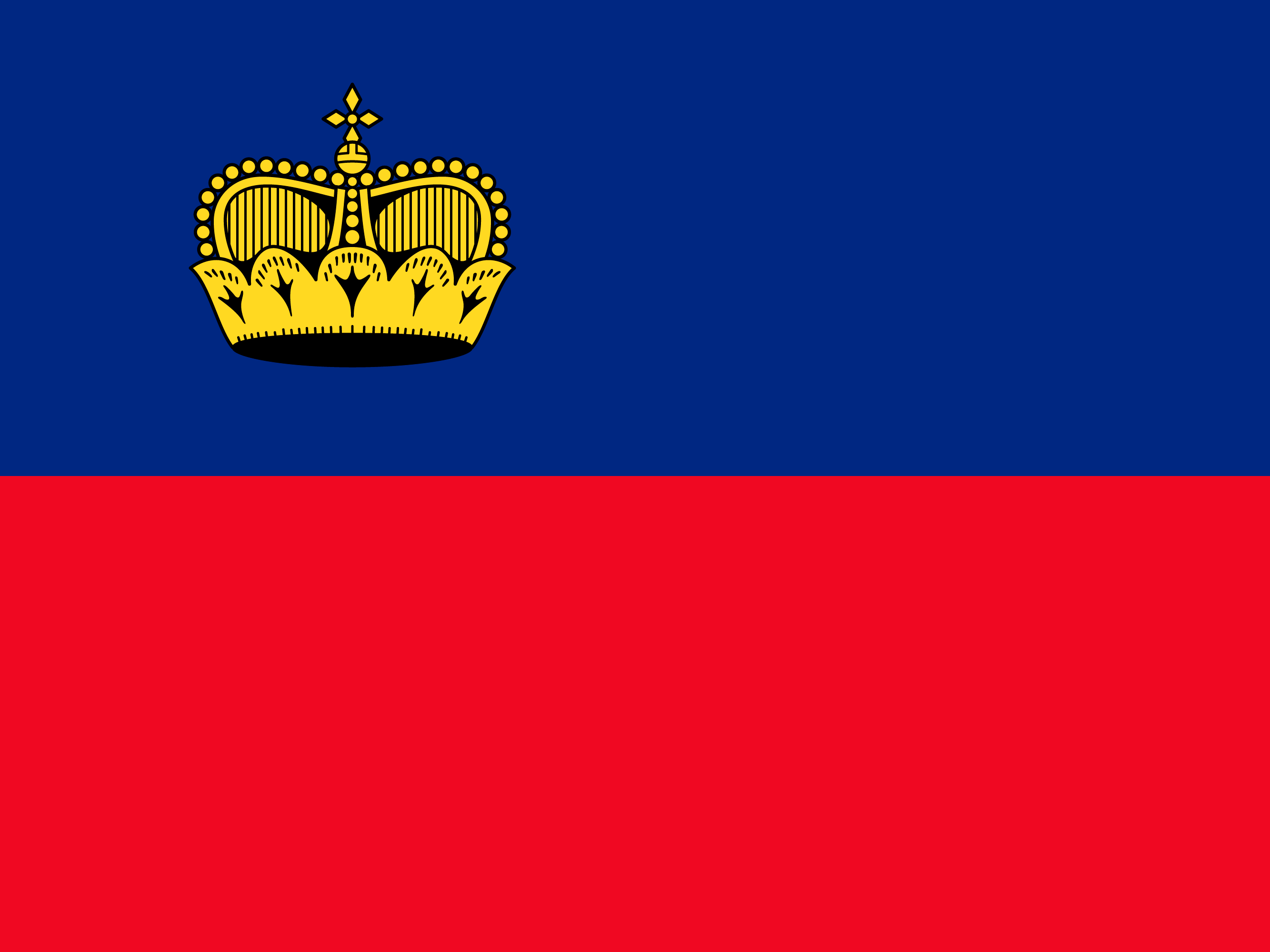 Flagge von Liechtenstein