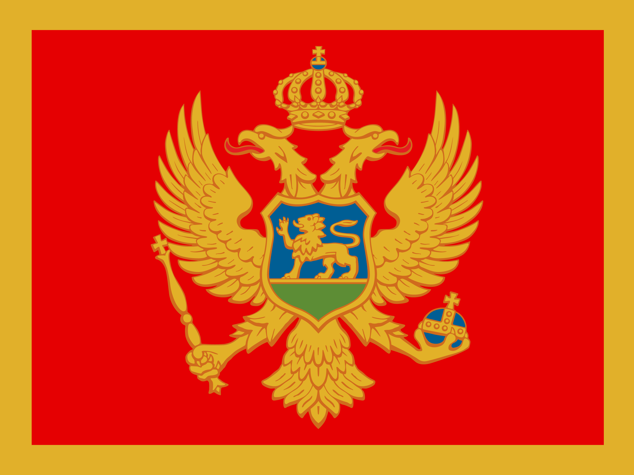 Flagge von Montenegro