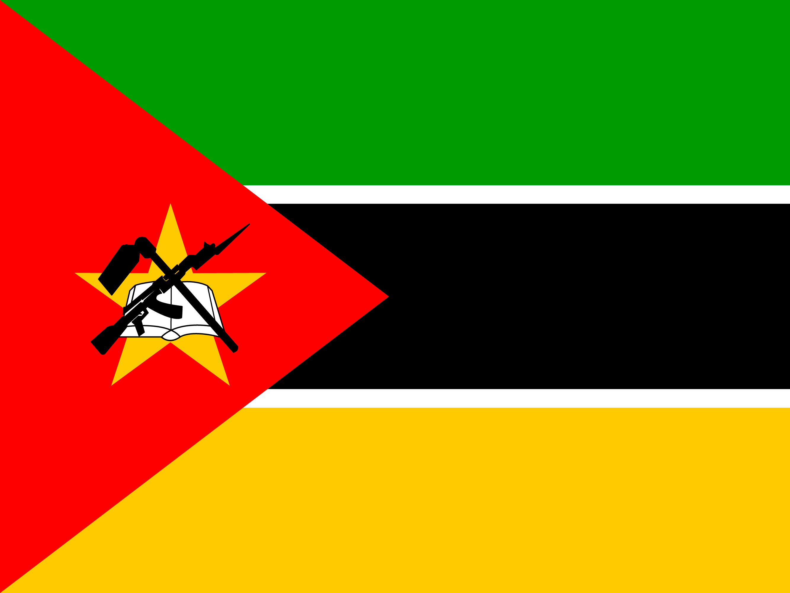 Flagge von Mosambik
