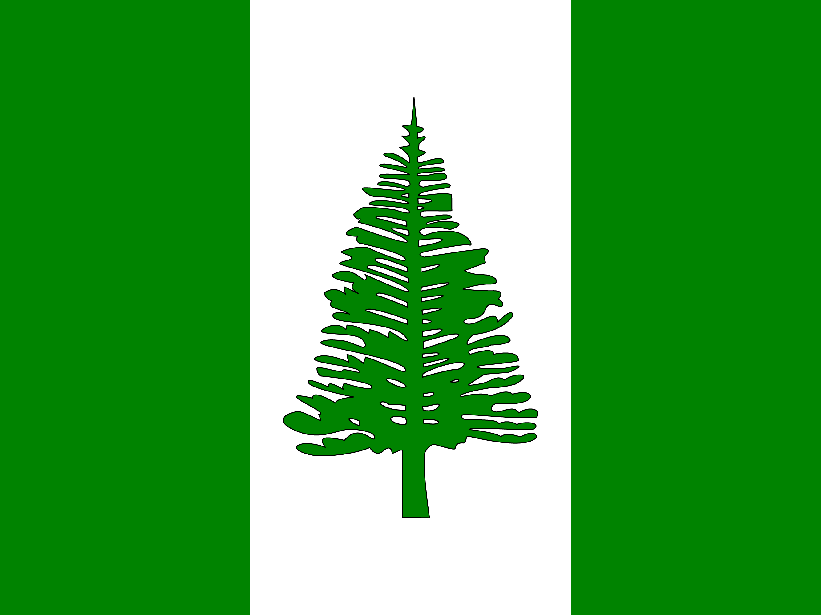 Flagge von Norfolkinsel