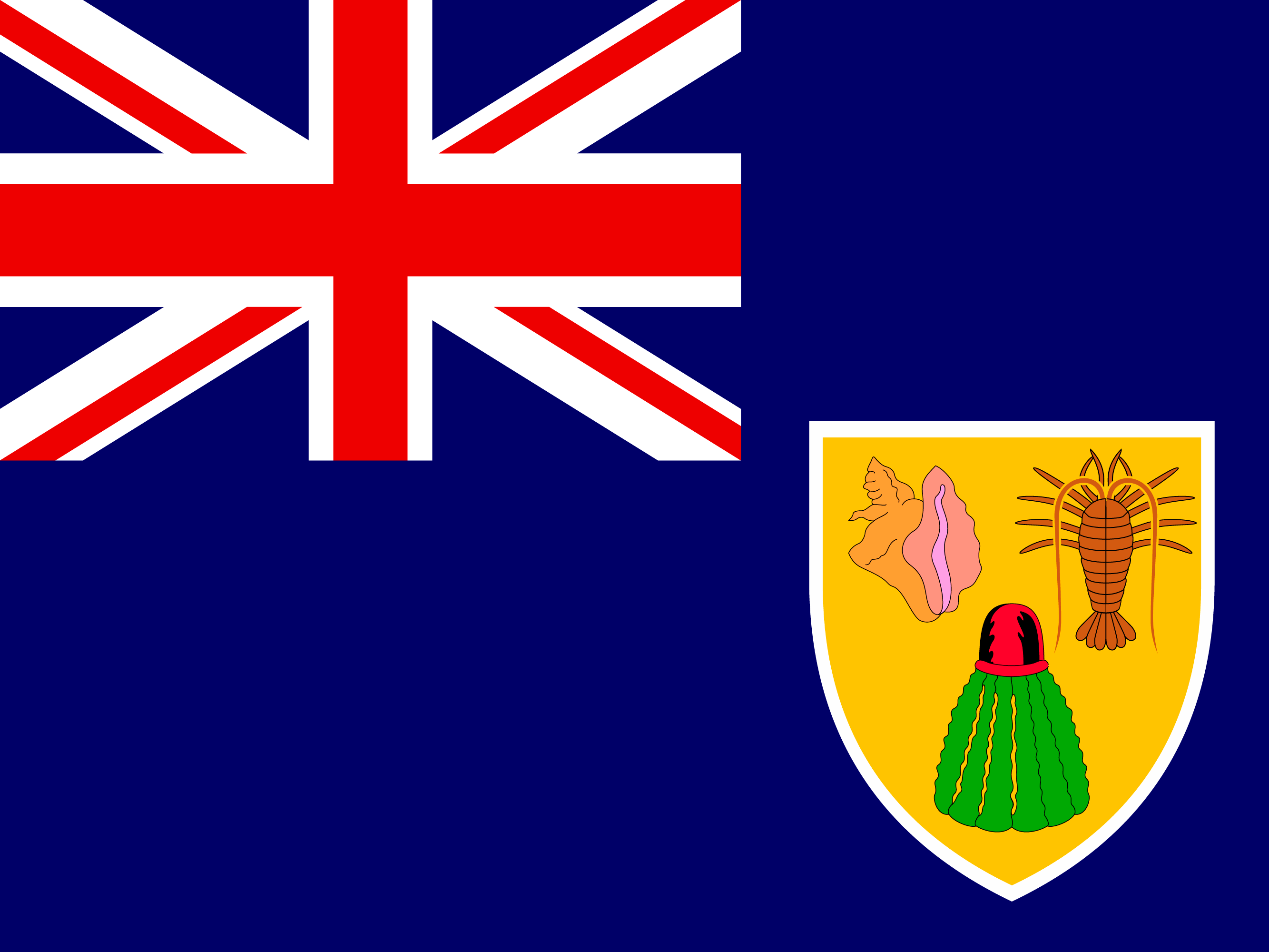 Flagge von Turks- und Caicosinseln