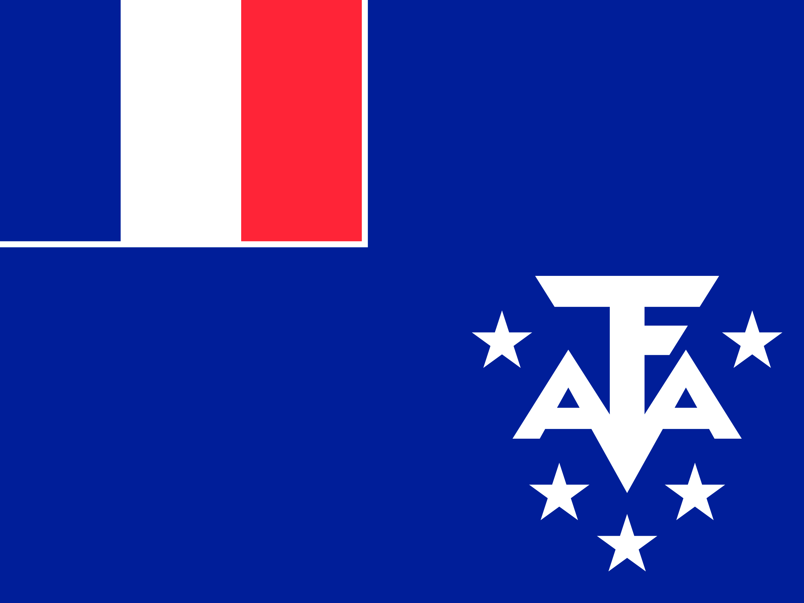 Flagge von Französische Süd- und Antarktisgebiete