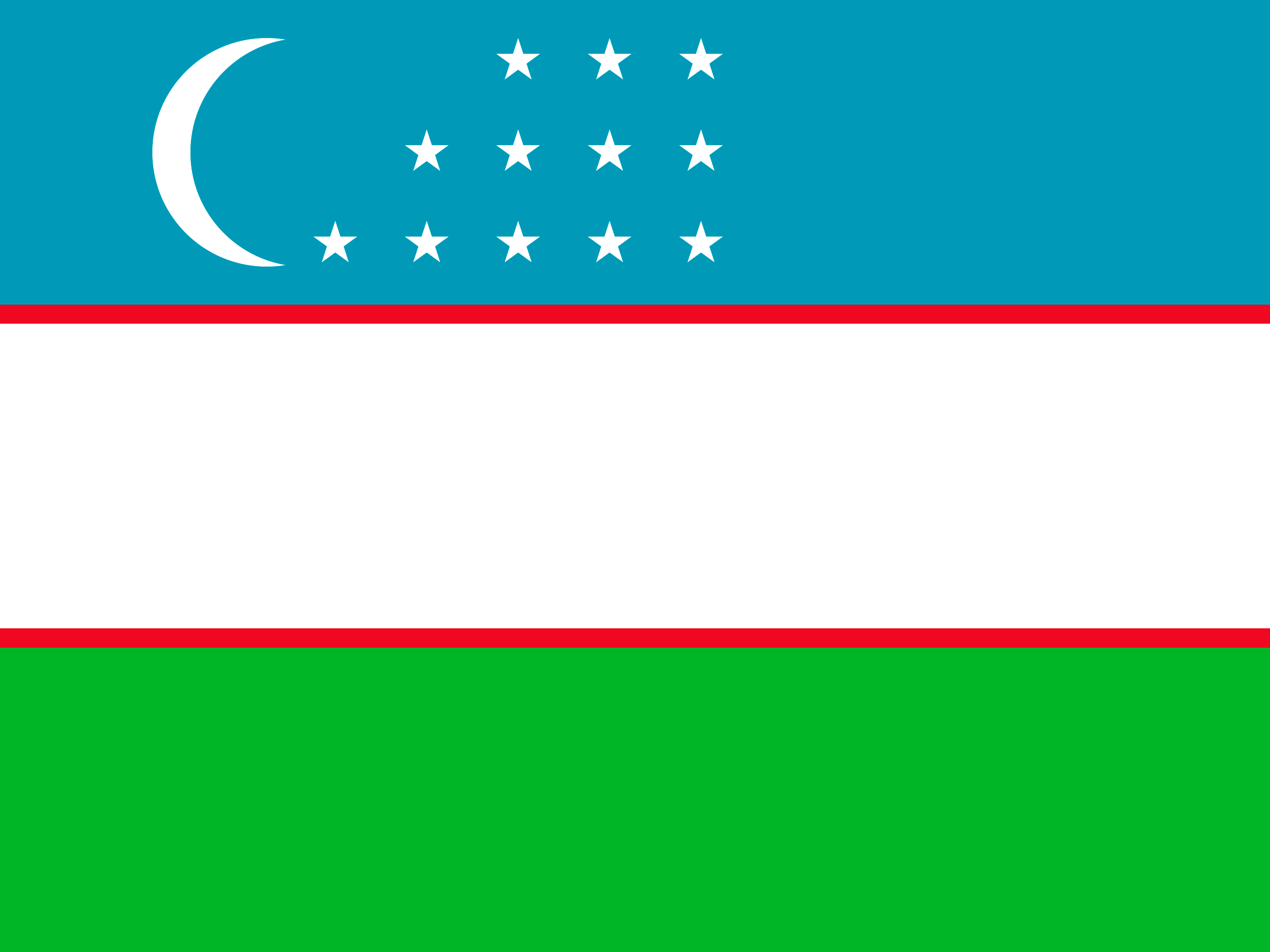 Flagge von Usbekistan