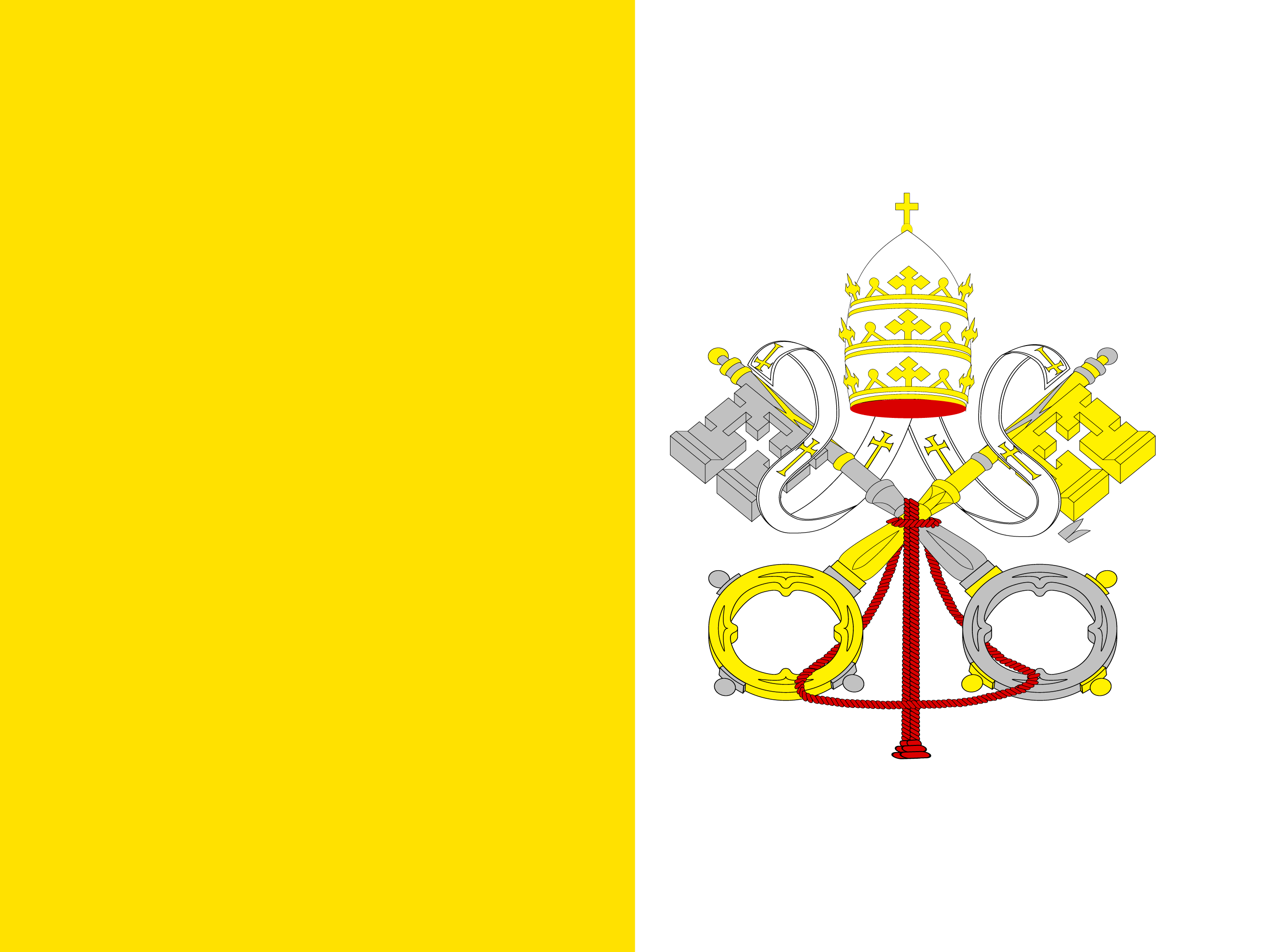 Flagge von Vatikan