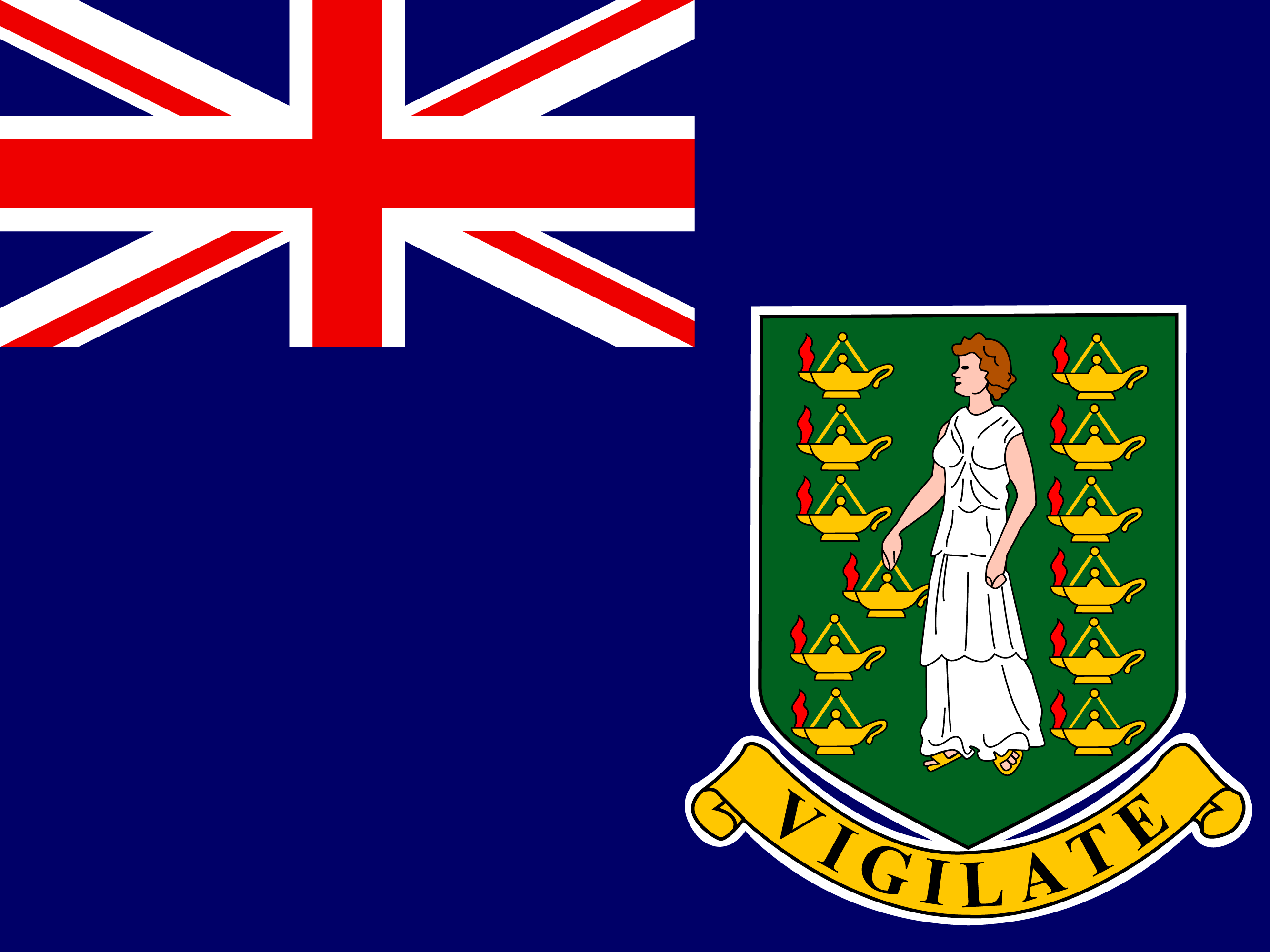 Flagge von Britische Jungferninseln