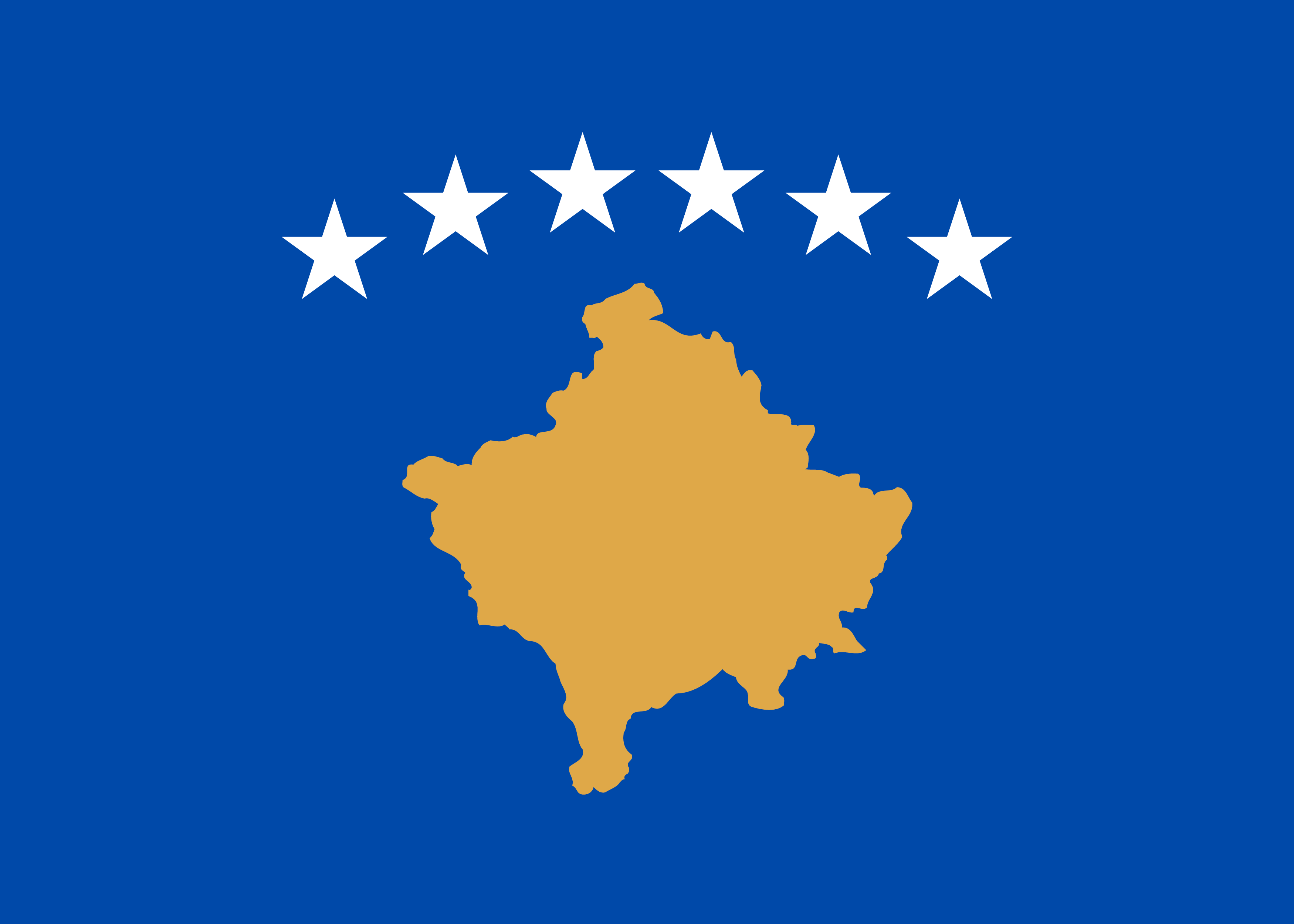 Flagge von Kosovo