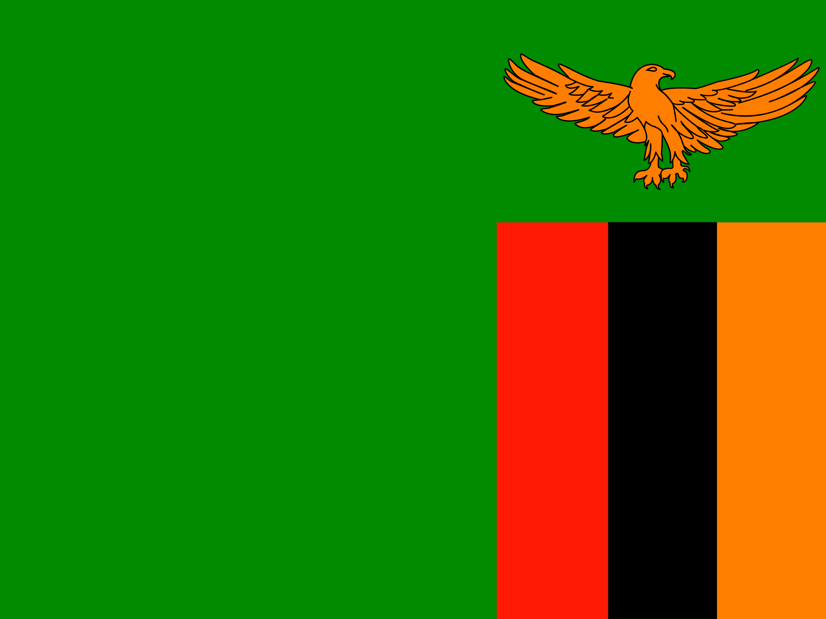 Flagge von Sambia