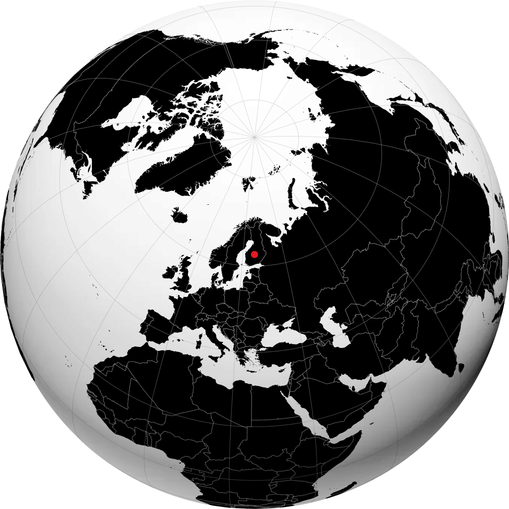 Äänekoski auf dem Globus