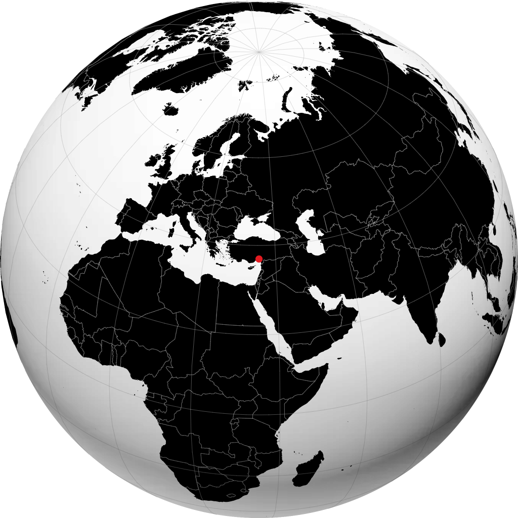 Adana auf dem Globus