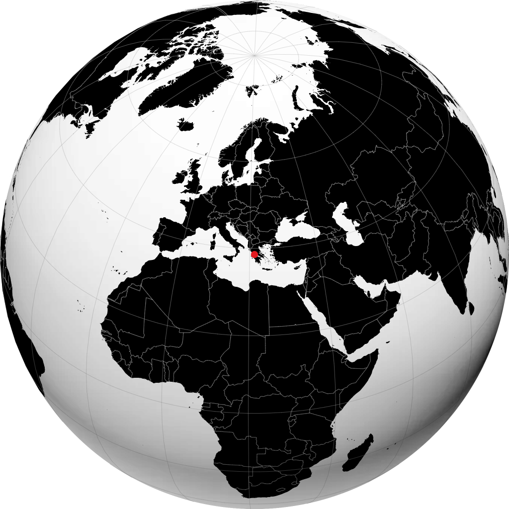 Agrinio auf dem Globus