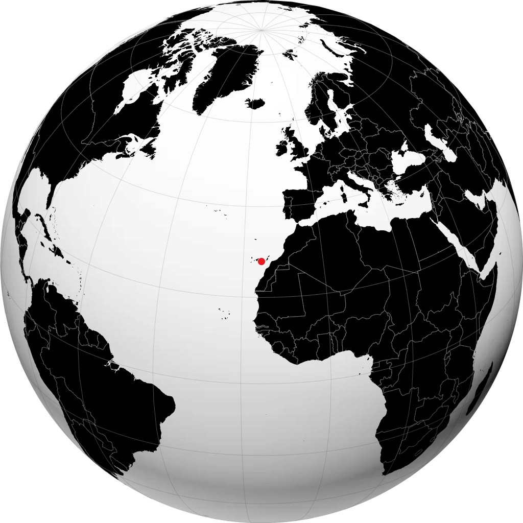 Agüimes auf dem Globus