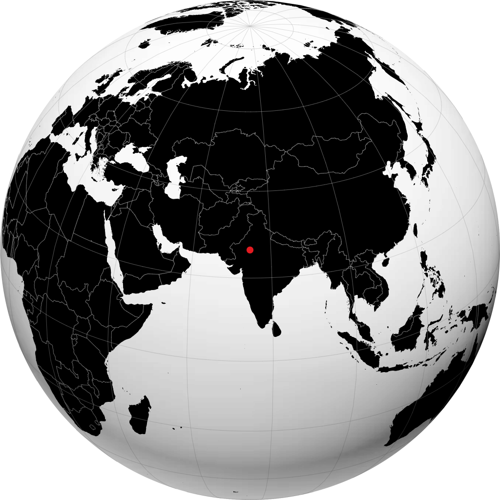 Ajmer auf dem Globus
