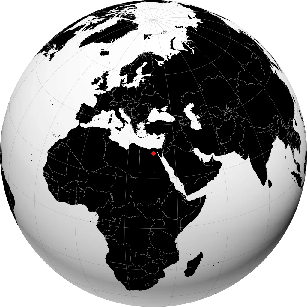 Al-Fayyum auf dem Globus
