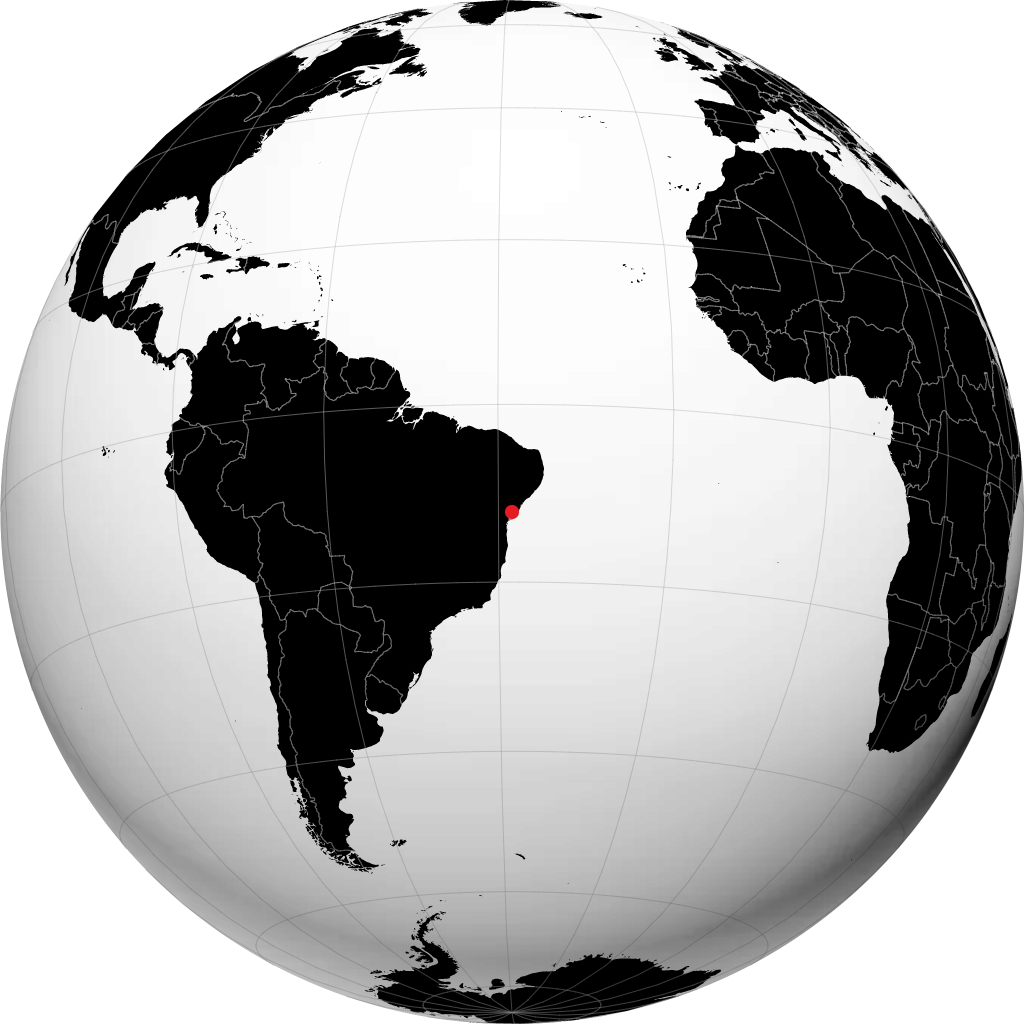 Alagoinhas auf dem Globus