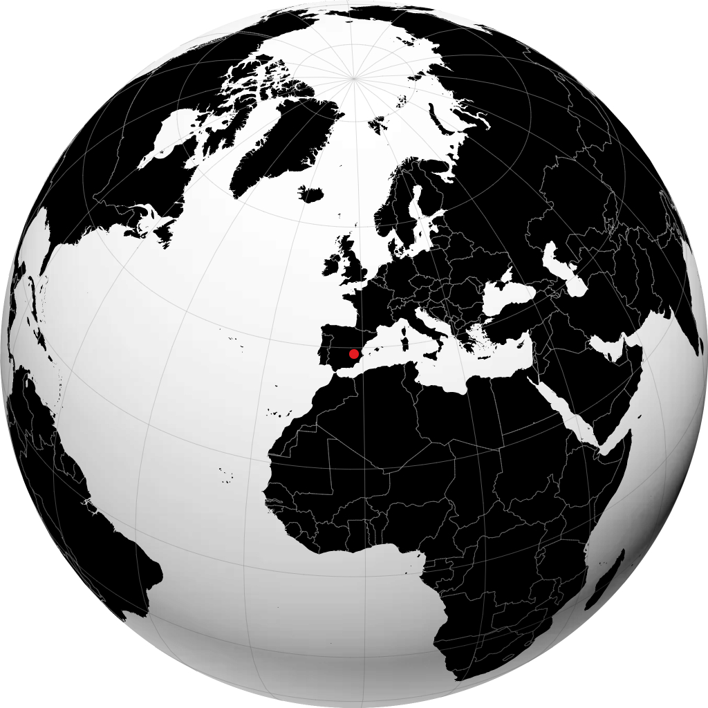 Albacete auf dem Globus