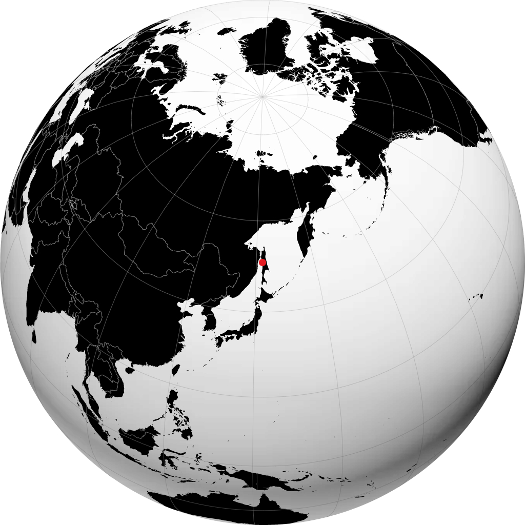 Aleksandrovsk-Sakhalinskiy auf dem Globus