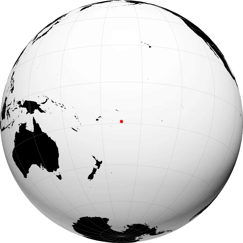 Alofi auf dem Globus