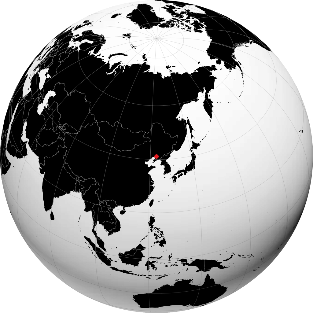 Anshan auf dem Globus