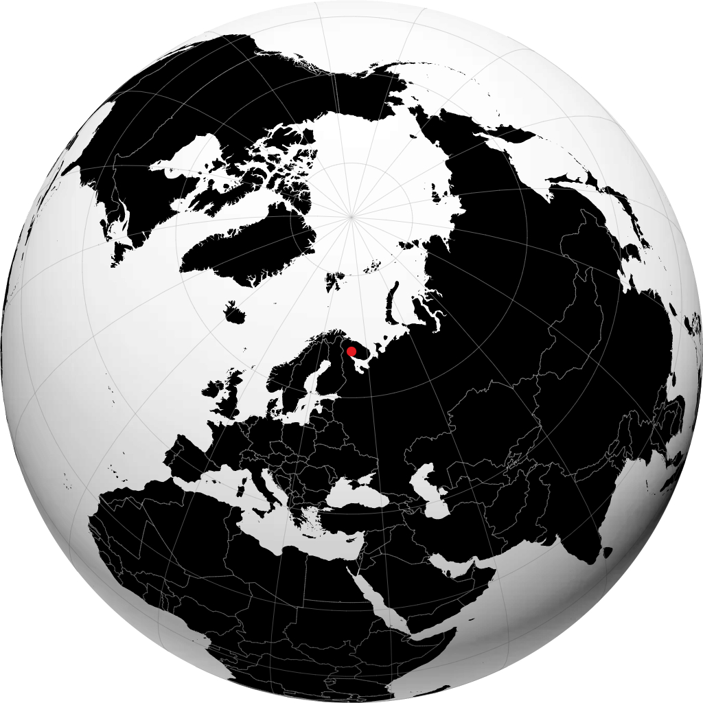 Apatity auf dem Globus