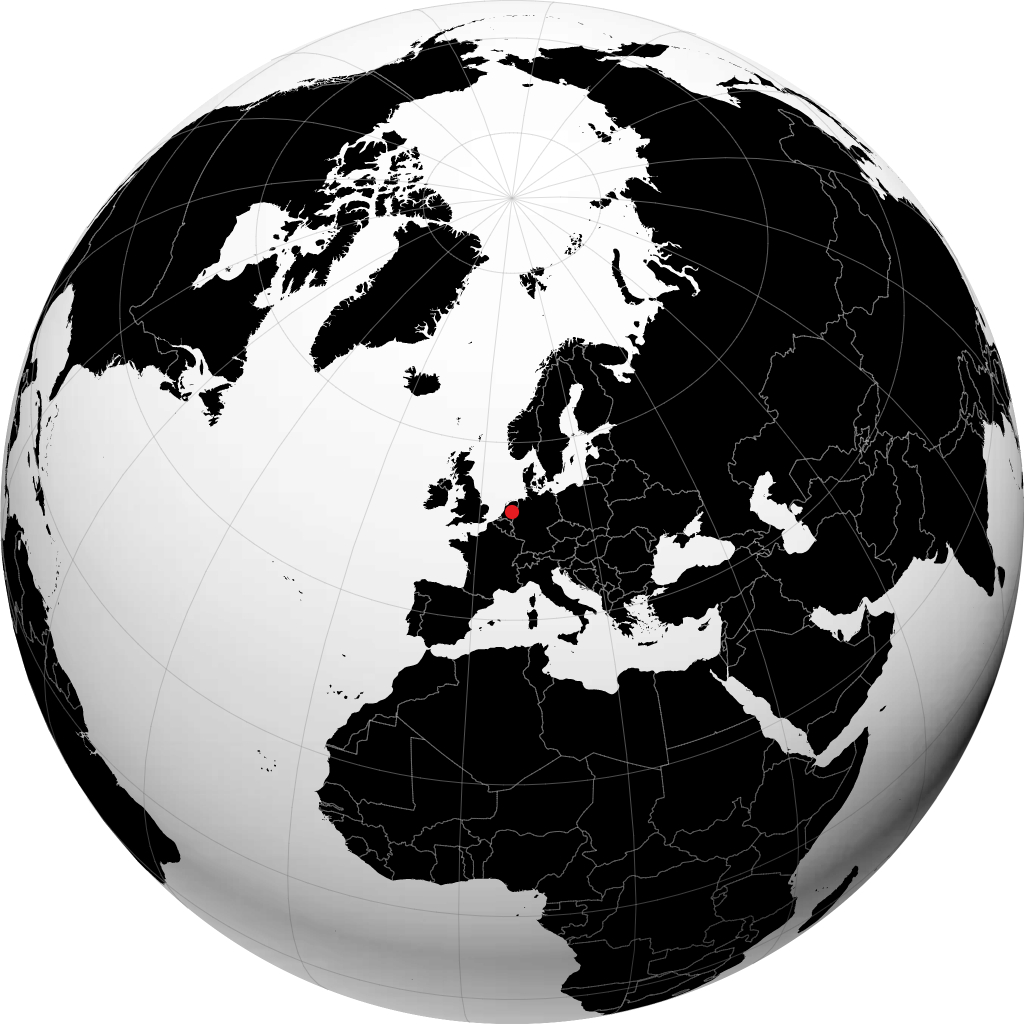 Apeldoorn auf dem Globus