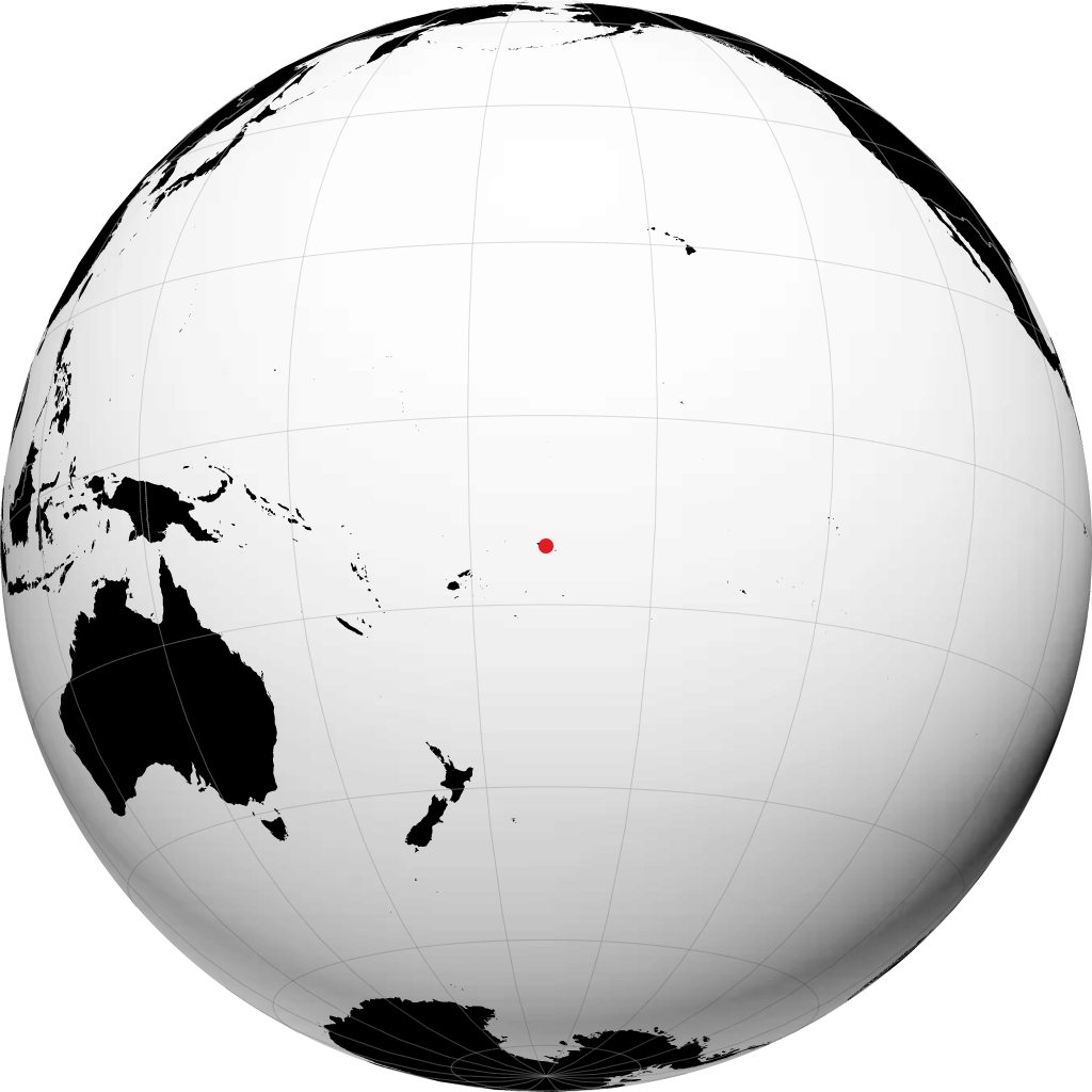 Apia auf dem Globus