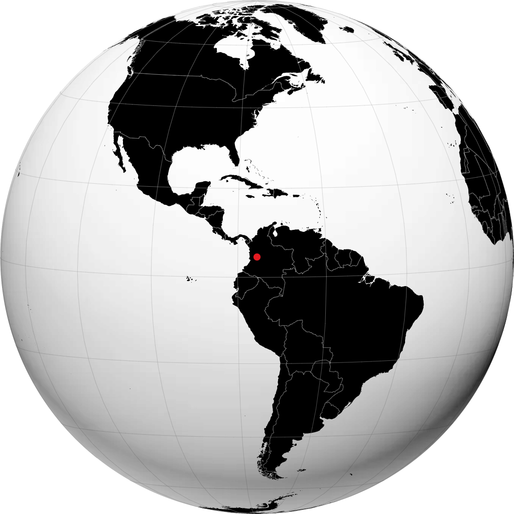 Armenien auf dem Globus