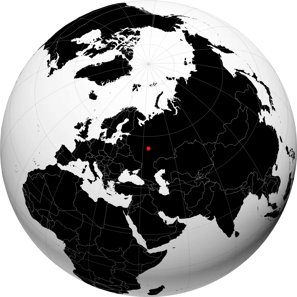 Arzamas auf dem Globus