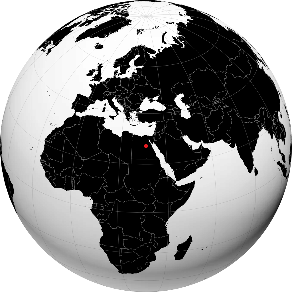 Assiut auf dem Globus