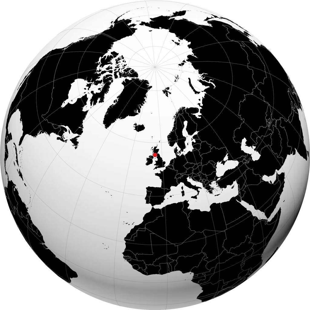Ayr auf dem Globus