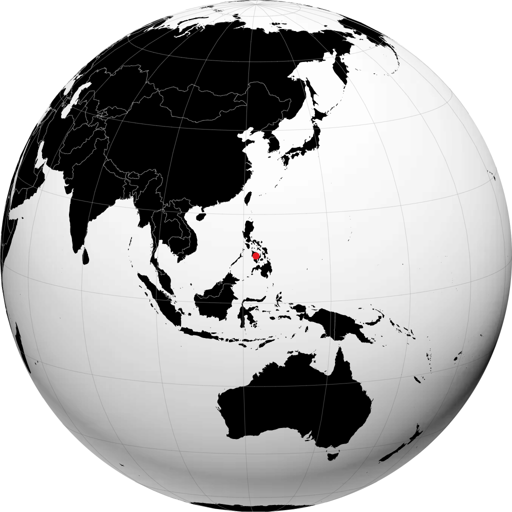 Bacolod auf dem Globus