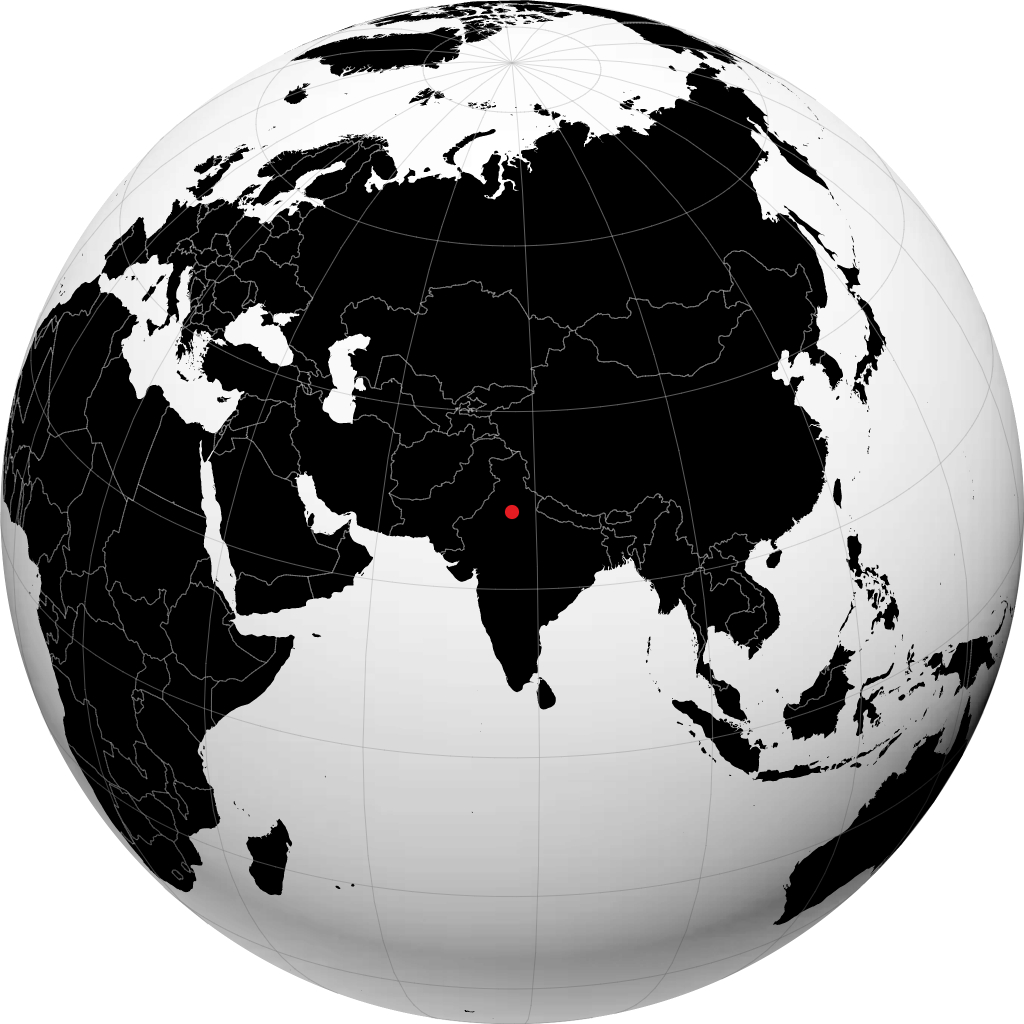 Bahadurgarh auf dem Globus