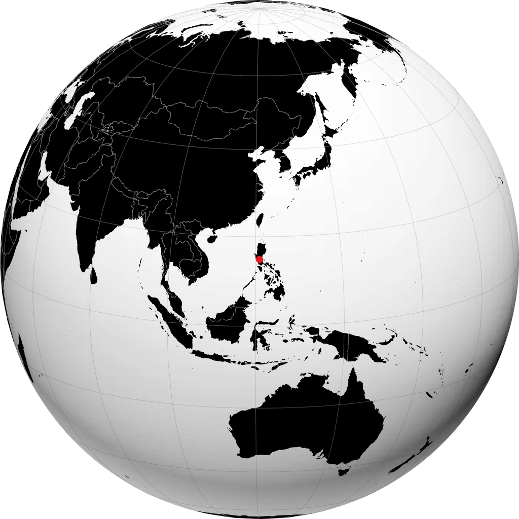 Baliuag auf dem Globus