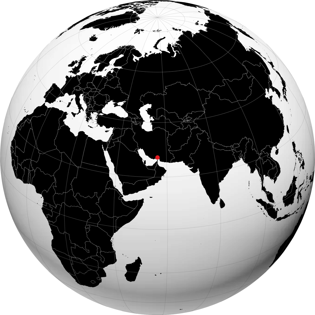 Bandar Abbas auf dem Globus