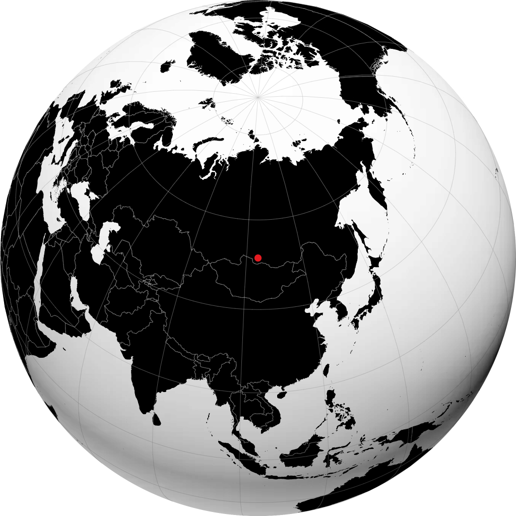 Baykalsk auf dem Globus