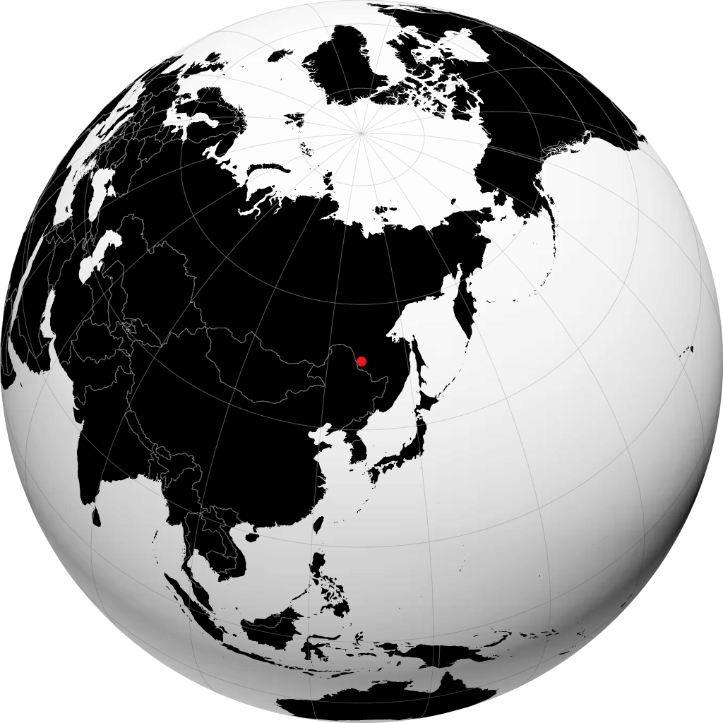 Belogorsk auf dem Globus