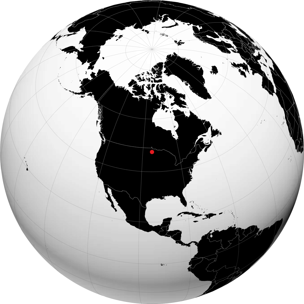 Bemidji auf dem Globus