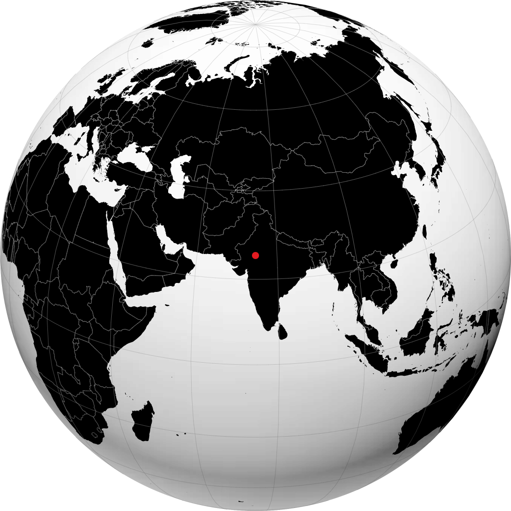 Bhilwara auf dem Globus