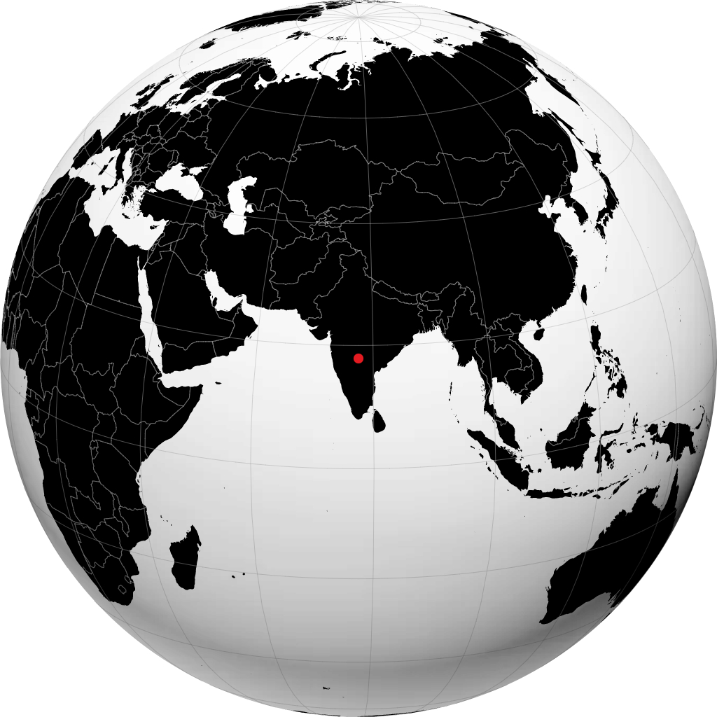Bidar auf dem Globus
