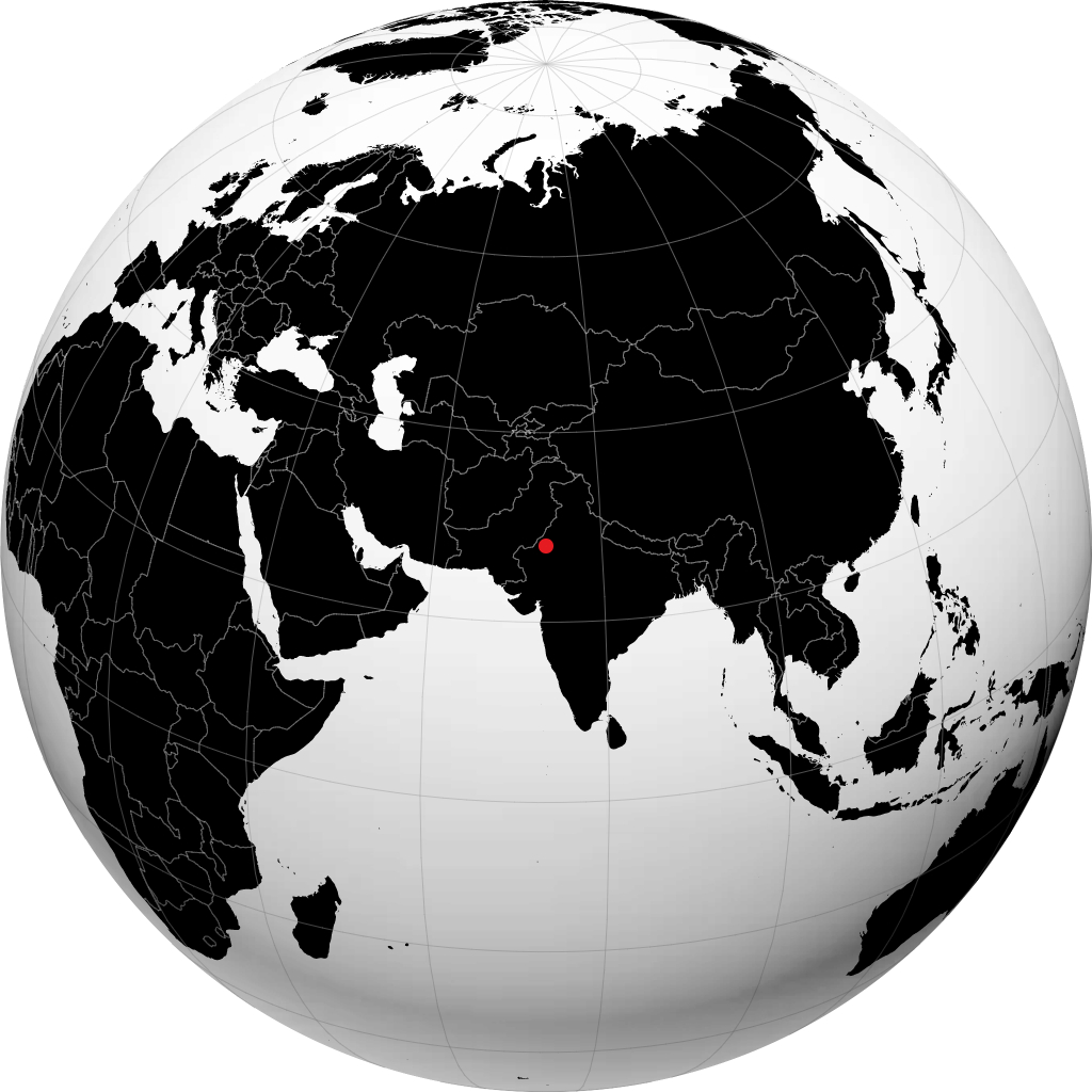 Bikaner auf dem Globus