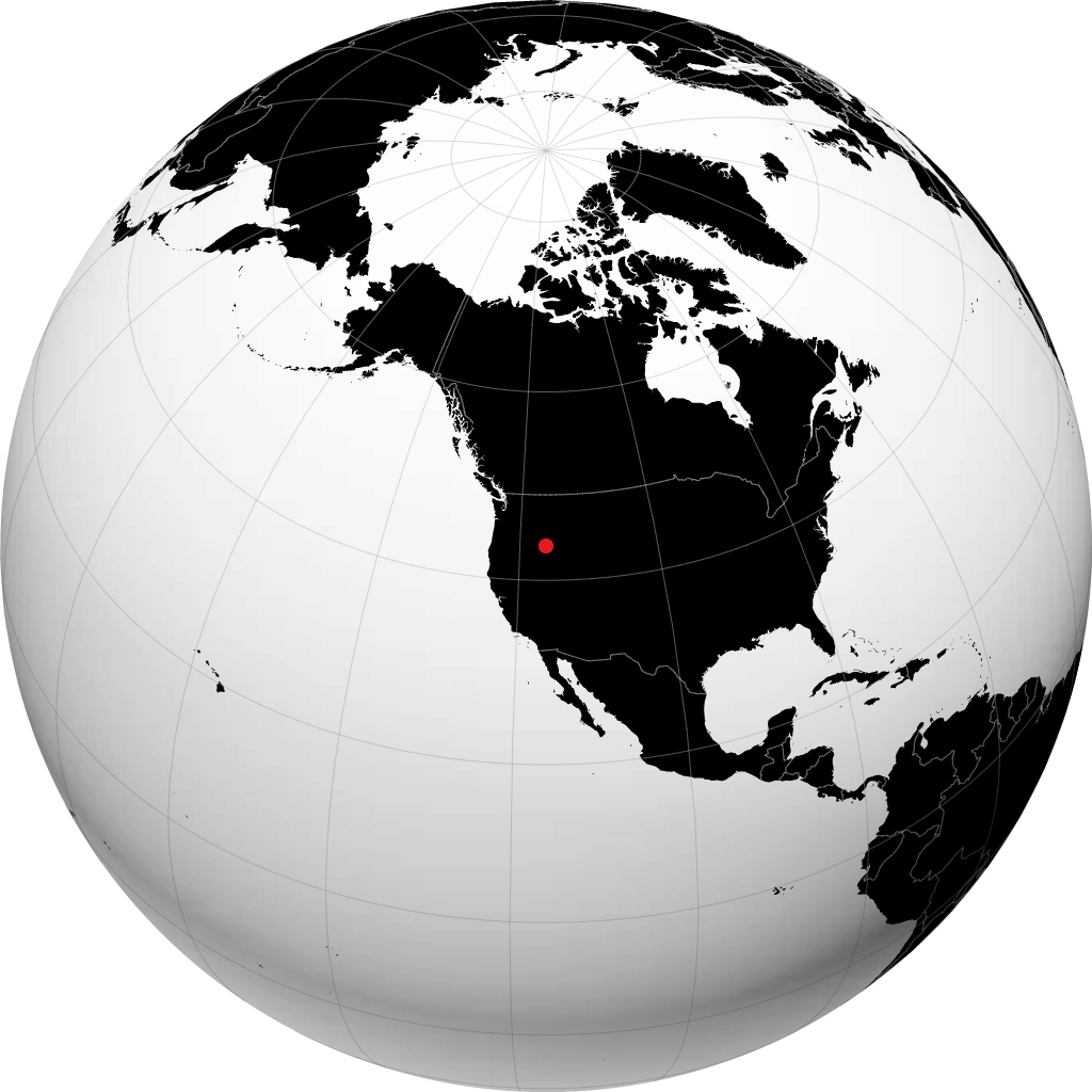 Boise auf dem Globus
