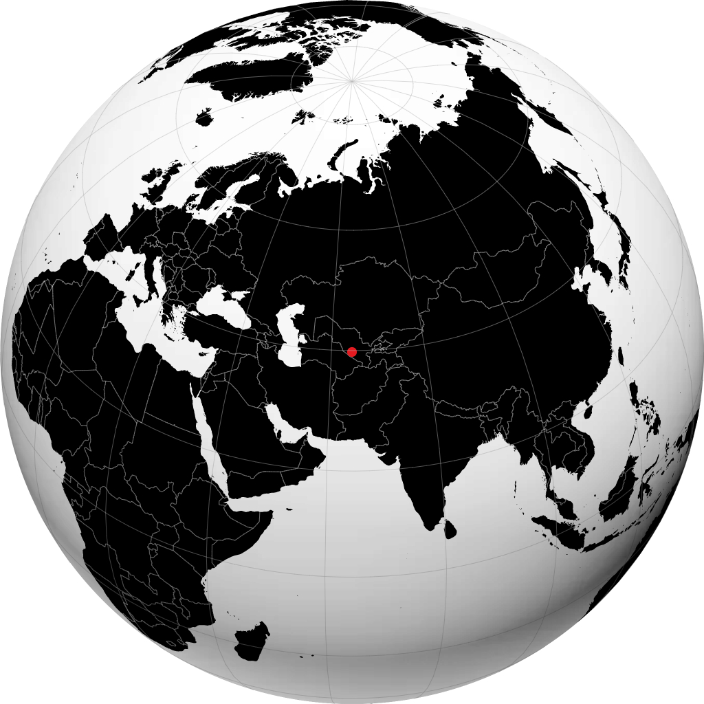Buchara auf dem Globus